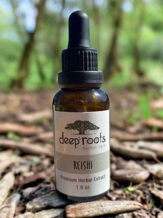 Reishi Mushroom Tincture, Immune and Spirit Support, Organic Adaptogen, Ling Zhi Extract, Vegan Herbal Remedy