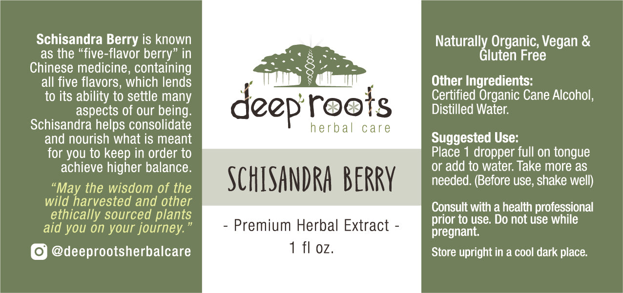 Schisandra Berry Tincture for Balance and Resilience, Five-Flavor Berry Herbal Extract, Adaptogen for Mood and Detox